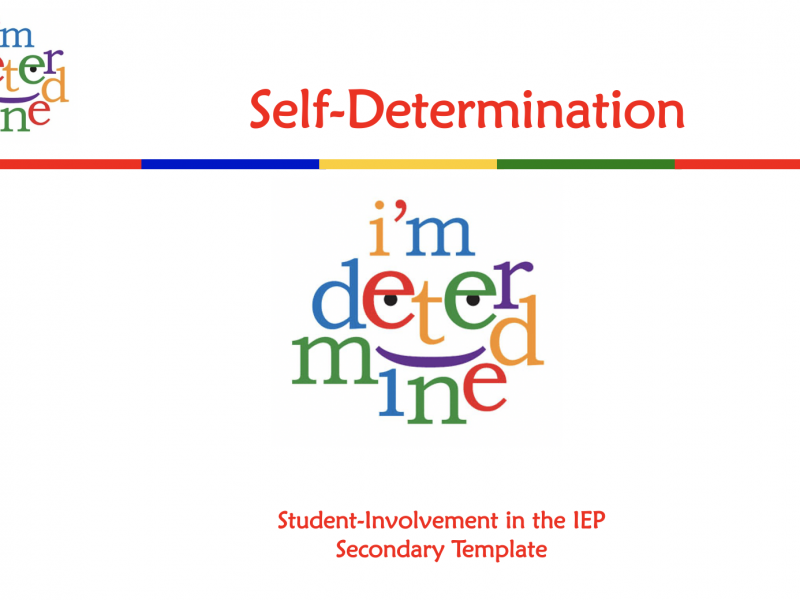 Thumbnail image of the Secondary IEP Template with the I'm Deterimined logo.